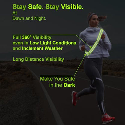 Reflective Sash for Walking at Night Adjustable Safety Sash for Men Women Kids Reflective Belt Sash for Running Walking Biking - color: 8 Sashes
