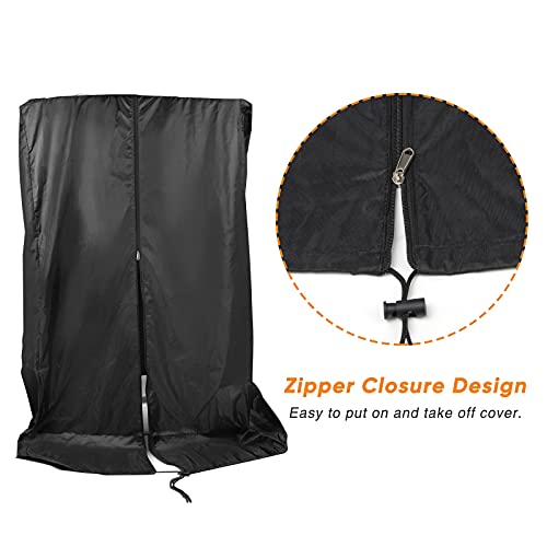 Black Treadmill Cover 46" L x 38" W x 66" H, Luxiv Dustproof Waterproof Cover for Treadmill Fold-able for Indoor Outdoor Sunscreen with Storage Bag