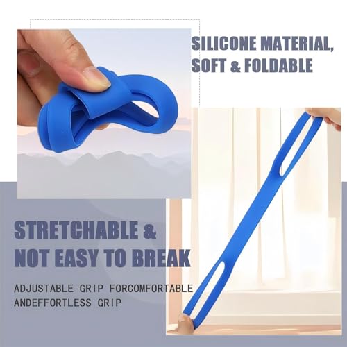 Water Bottle Handle Strap (4 Pack) - Non-Slip Silicone Carrier Grip for Running, Hiking, Gym & Bike - Portable Handheld Bottle Accessory for Cups & Water Bottles