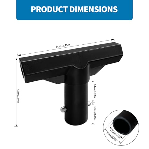 Trampoline Plastic T Connectors, 6 Pack, for Top Ring System
