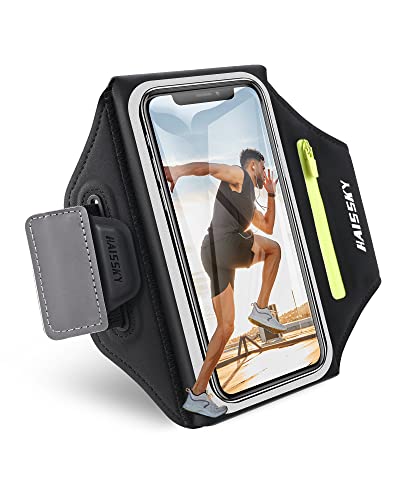 GUZACK Running Armband with Key Pouch & Card Slot, Up to 6.9" - color: 3D Upgrade (Up to 6.9"), size: M