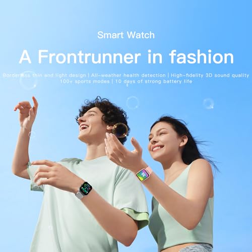 1.83-inch Large Screen Fitness Tracker with Bluetooth Call and Music Playback - 100+ Exercise Modes, Health Monitoring and Voice Assistant for Active Lifestyles
