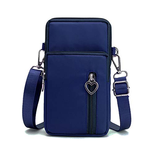 VINAIDA Small Crossbody Wallet Phone Bag Women Mini Crossbody Purse Cell Phone Shoulder Bag Mini Wallet Over Shoulder Strap - color: Blue