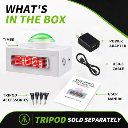Speed Training Timer with Button and Bluetooth Video Control