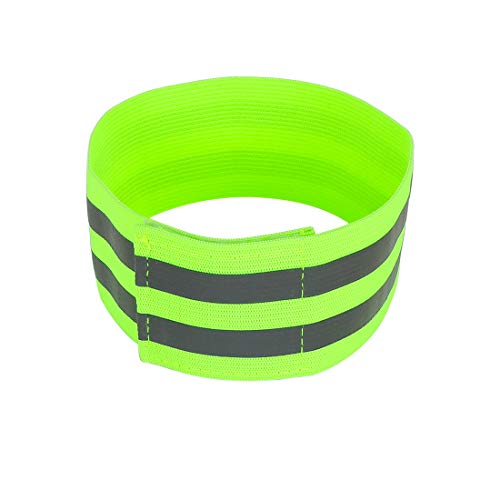 X AUTOHAUX 4pcs Reflective Bands for Arm High Visibility Night Cycling Riding Reflector Tape Straps Bracelet - color: Green