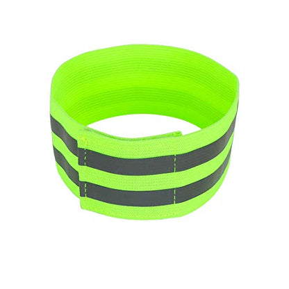 X AUTOHAUX 4pcs Reflective Bands for Arm High Visibility Night Cycling Riding Reflector Tape Straps Bracelet - color: Green