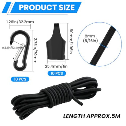 SDTC Tech 5/16" x 6.5ft Bungee Shock Cord Kit - size: 8mm 198" Kit