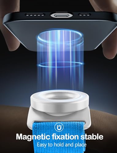 Running Phone Holder for iPhone [360° Rotatable & Upgrade Anti-Drop] Magnetic Wrist Phone Holder, Armband Cell Phone Holder Compatible with magsafe iPhone 17 Pro Max and Android - Blue - color: Blue