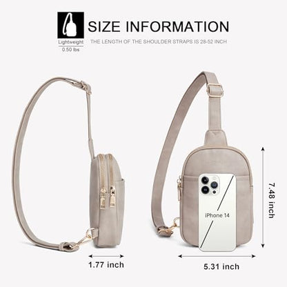 Crossbody Sling Bags & Fanny Packs - Women's Belt Bag Gifts - color: 1-grey