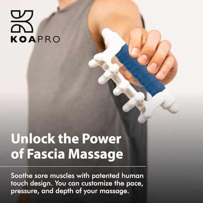 KOA KOAPRO Fascia Massage Tool Blaster for Cellulite, Deep Tissue Massager for Knots - All-in-One Full Body Massage, Facia Blaster, Neck and Back Massager, Deep Tissue Muscle Massagers - style: Original Blue