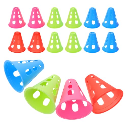 BESPORTBLE 20Pcs Mini Training Cones for Roller Skating Practice Windproof Sports Marker Cones 3.14In Diameter Lightweight Outdoor Training Accessories for Skill Development