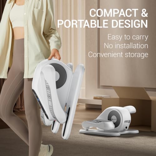 UMAY Under Desk Elliptical Eclipse Leg Exerciser Electric as seen on TV - color: Pure White