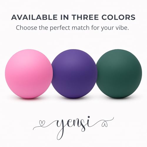 Silicone Massage Lacrosse Ball for Trigger Point Therapy, Muscle Knots, and Physical Therapy. Single Ball for Deep Tissue Massage and Myofascial Release. Latex-Free. (Slate Grey) - color: Slate Grey
