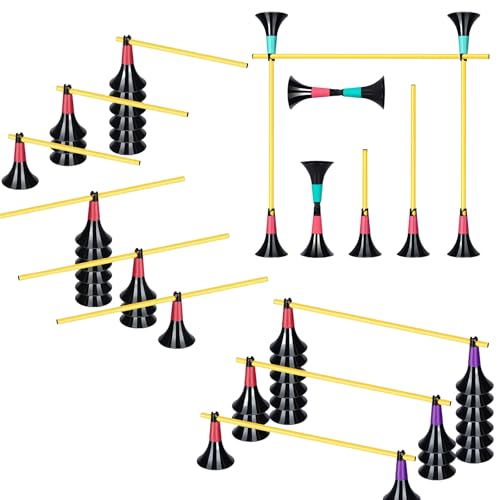 Basketball Training Cones and Agility Poles Set - color: Red