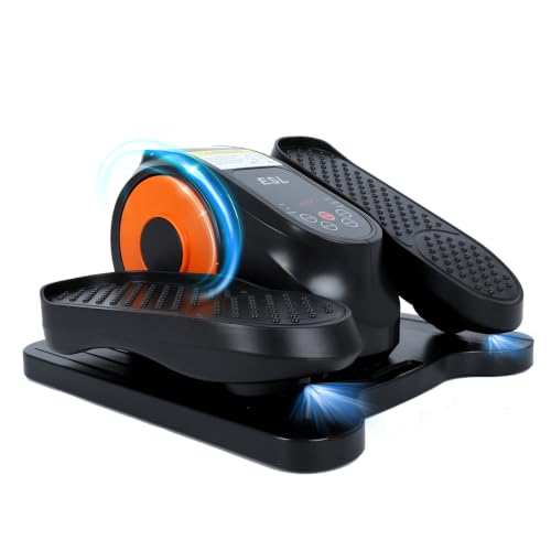 ESL Under Desk Elliptical Machine for Home Office, Seated Pedal Exerciser