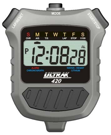 ULTRAK 420 Waterproof Stopwatch for Swim Training - Cumulative Split Timer