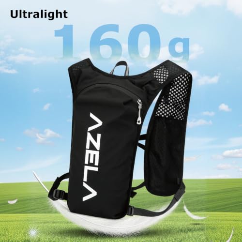 YAPJEB Lightweight Hydration Pack Backpack Vest, Optional 1.5L 2L BPA Free Water Bladder - Leakproof Breathable for Men Women Running Hiking Cycling Marathon - color: 01 Black(with 1.5L Water Bladder)
