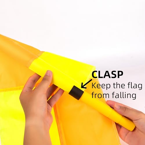 5FT Soccer Corner Flags for Soccer Field Set of 4,Soccer Flags Agility Poles Soccer Training Poles,Spring Loaded Adjustable Speed and Agility Training Equipment With Storage Bag - size: 60 inches (Pack of 2)