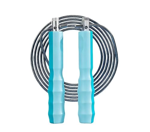 YUEDONG Speed Jump Rope, Finger Groove Grip, Dual Cable, Double Unders