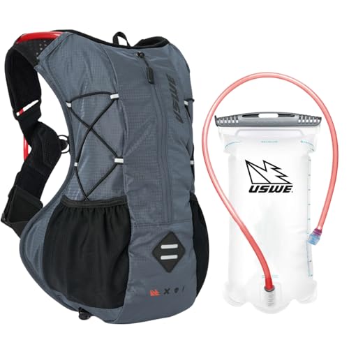 USWE Outlander XC Hydration Pack, Running, Hiking Hydration Backpack with Water Bladder (1.5L/50oz), Hydropack for Men & Women, Backpack Gear & Equipment for Cycling, MTB - color: Blue, size: 10L