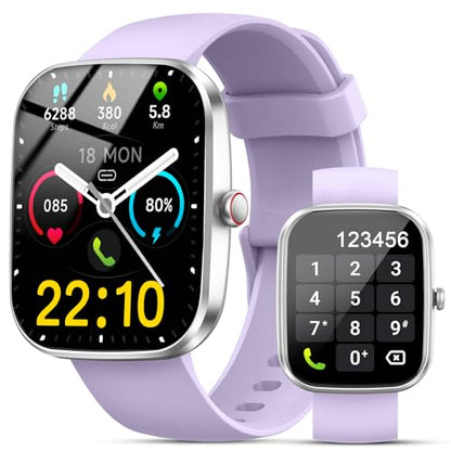 Smart Watch for Men Women, 1.91"Smartwatch (Answer/Make Call) Purple - color: Purple