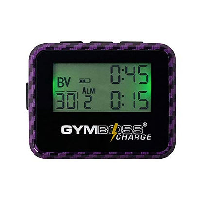 Gymboss Charge Interval Timer and Stopwatch - color: Carbon Purple