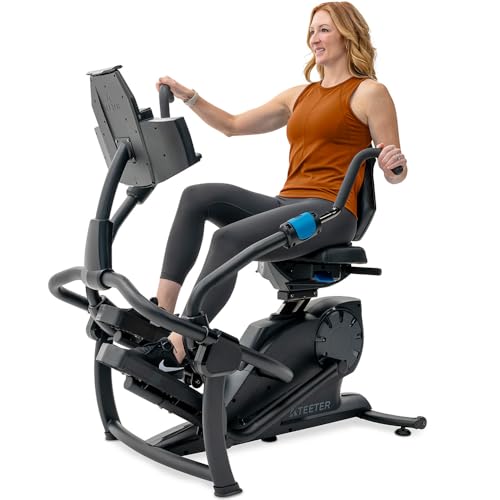 Teeter FreeStep Recumbent Cross Trainer Stepper, Zero-Impact Exercise Bike Alternative w/Patented Physical Therapy Stride, Up to 350lb, Free App w/Trainer Workouts - style: LT7