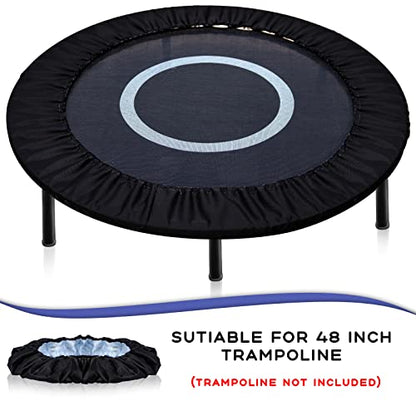 Tatuo Trampoline Spring Cover Round Replacement - color: Black, size: 48 Inch-8 Hole