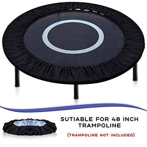 Tatuo Trampoline Spring Cover Round Replacement - color: Black, size: 48 Inch-8 Hole