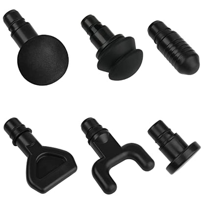 Cosmos 6 Pcs Massage Gun Heads Replaceable Attachment Adapter Deep Tissue Massager Gun Accessories, Assorted Functions for Runner Athletes Muscle Relaxation, Massage Head Connector Dia.18.6-18.8 mm