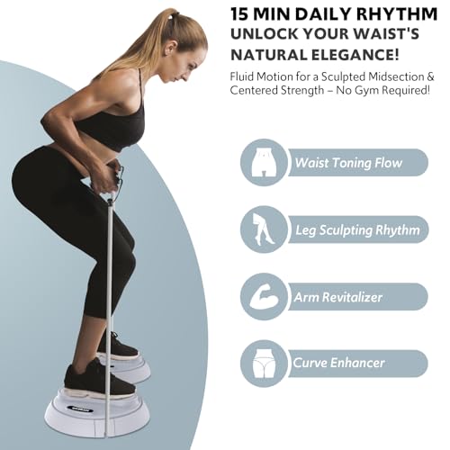 Waist Twisting Machine with Counter, Adjustable Waist Twister Board for Women Belly Fat, Twist Board for Exercise, Ab Twister Board Twist Exercise Machine - color: Gray