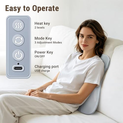 Back Massager with Heat, Shiatsu Neck and Shoulder Massager