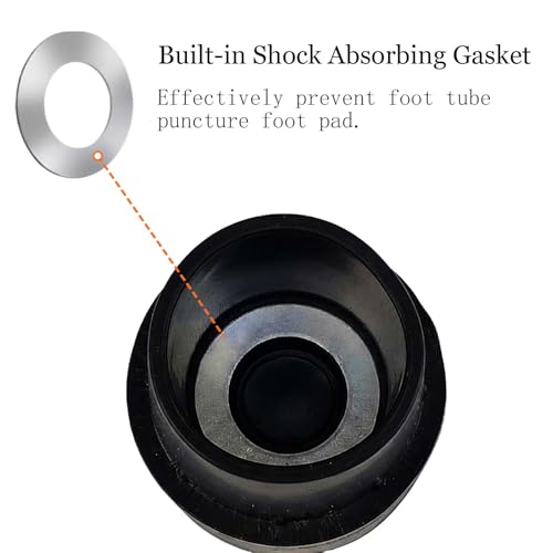 Replacement Mini Trampoline Leg Cap Tips,Black,Only Fit in 1in Diameter Mini Trampoline Legs