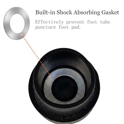 Replacement Mini Trampoline Leg Cap Tips,Black,Only Fit in 1in Diameter Mini Trampoline Legs