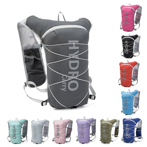 Lightweight Running Vest for Women and Men Hydration Backpack Pack with 1.5L Water Bladder Bag for Hiking Trail Running Gear Cycling Marathon