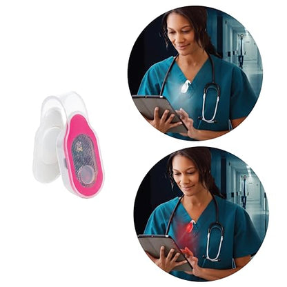 Rechargeable Magnetic Clip-on LED Safety Light - 4 Working Modes - Waterproof Wearable Flashlight for Nurses, Running, Dog Walking & Night Safety (Red) - color: Red