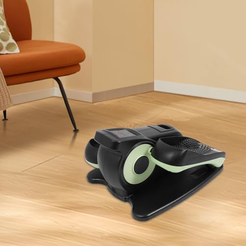 Under Desk Elliptical Portable Pedal Exerciser with Remote for Home Office