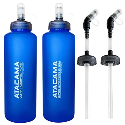 MyBand Soft Water Flask - 750ml/25oz - Collapsible Running Bottle – Wide Opening - size: 25 oz (Pack of 2)