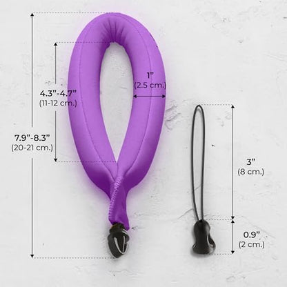 Nordic Flash Floating Wrist Strap (2-pack) for Phone & Action Camera - Compatible with GoPro Hero 13, Insta360 X4, DJI Action 5 Pro, OM System TG-7, Kodak PixPro WPZ2 & iPhone - Turquoise & Purple - color: Turquoise & Purple