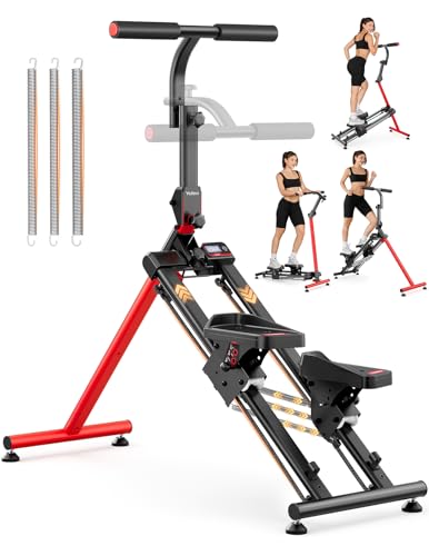 YOLEO Adjustable Resistance Stair Stepper, 3-Mode Folding Stairmaster,660LB - color: V3.0 Adjustable Resistance Stepper