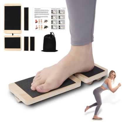 Ankle Balance Board and Foot Strengthener for Physical Therapy, Adjustable Single Leg Balance Board for Ankle Strengthening, Sprain Recovery, Plantar Fasciitis Relief, Balance Training & Leg Stability