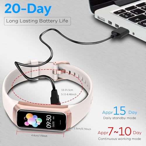 Fitness Tracker, 2026 Smart Band with Heart Rate & Blood Pressure Monitor, IP67 Waterproof Activity Tracker with Sleep Tracking & Step Counter for Men Women, Pink - color: Pink