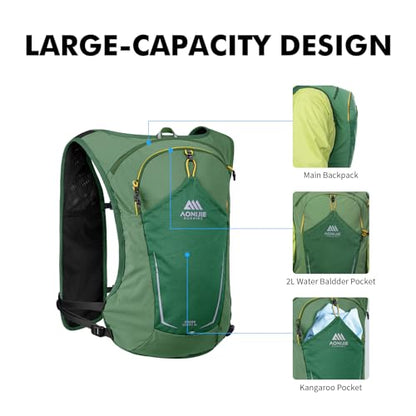 AONIJIE Running Hydration Vest for Men Women Trail Running Gear - size: S-XL