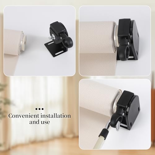 Roller Blind Bracket Replacement for Coolaroo Sun Shades Black - color: Black, size: 1 set bracket