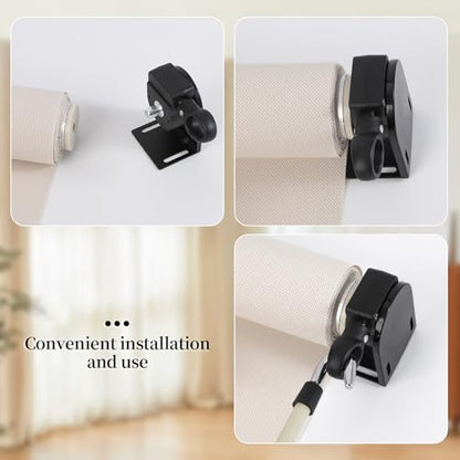 Roller Blind Bracket Replacement for Coolaroo Sun Shades Black - color: Black, size: 1 set bracket