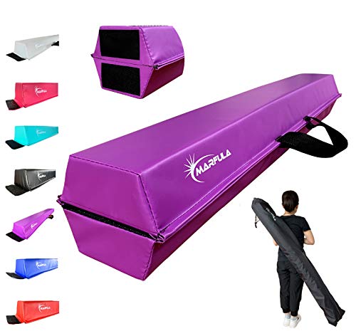 Marfula 6 ft to 10 ft Gymnastic Balance Beam for Kids Gymnastic Training - color: Purple, size: 6ft