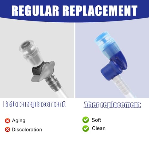 Bite Valve Replacement for, Mouthpiece Replacement for Hydration Pack Valve Parts for Osprey Hydration Bladder (Blue)