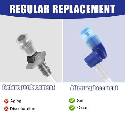 Bite Valve Replacement for, Mouthpiece Replacement for Hydration Pack Valve Parts for Osprey Hydration Bladder (Blue)