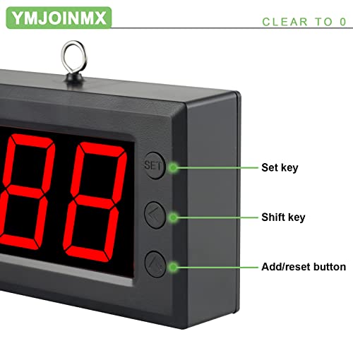 Digital LED Tally Counter with Infrared Sensor, 1.5in Red Display