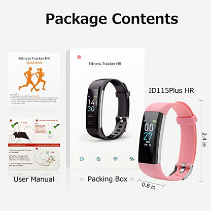 Fitness Tracker with Heart Rate Activity Tracker Sleep Monitor, Smart Watch Health Tracker IP68 Pedometer Step Counter for Man Women(Pink)